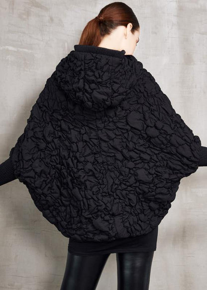 Clothing Winter Jacket Hooded Winter Outwear Blackzipppered Goose Down Coat