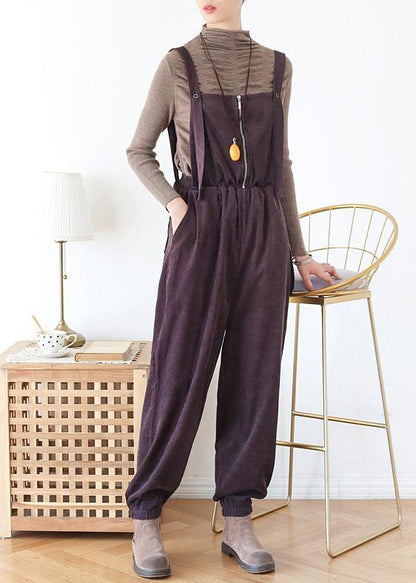 Spring Pants Oversize Chocolate Work Outfits Jumpsuit Pants