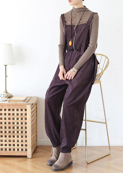 Spring Pants Oversize Chocolate Work Outfits Jumpsuit Pants