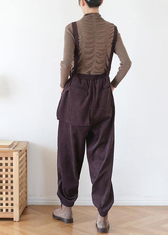 Spring Pants Oversize Chocolate Work Outfits Jumpsuit Pants