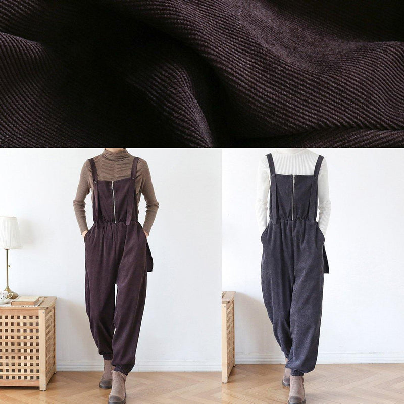 Spring Pants Oversize Chocolate Work Outfits Jumpsuit Pants