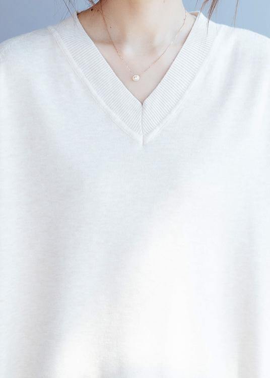 V Neck Side Open Fall Tunic Top Fabrics Nude Shirts