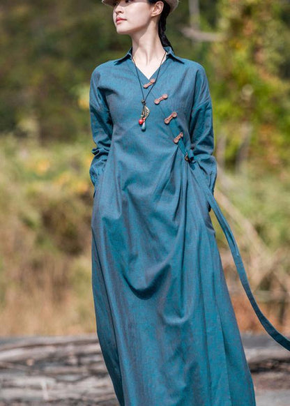V Neck Spring Dress Runway Green Dresses