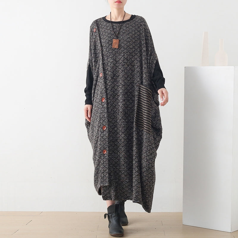 Hooded Spring Clothes Pattern Burgundy Maxi Dress
