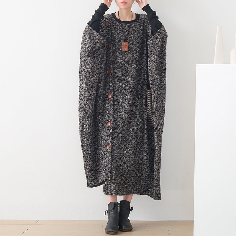 Hooded Spring Clothes Pattern Burgundy Maxi Dress