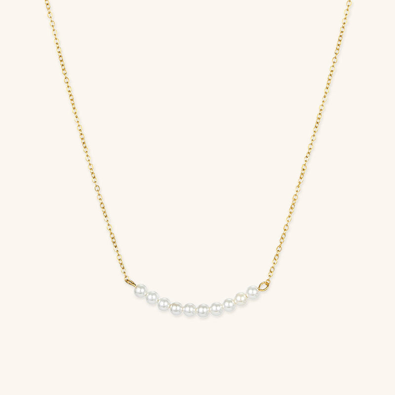 Emilia Pearl Bar Necklace