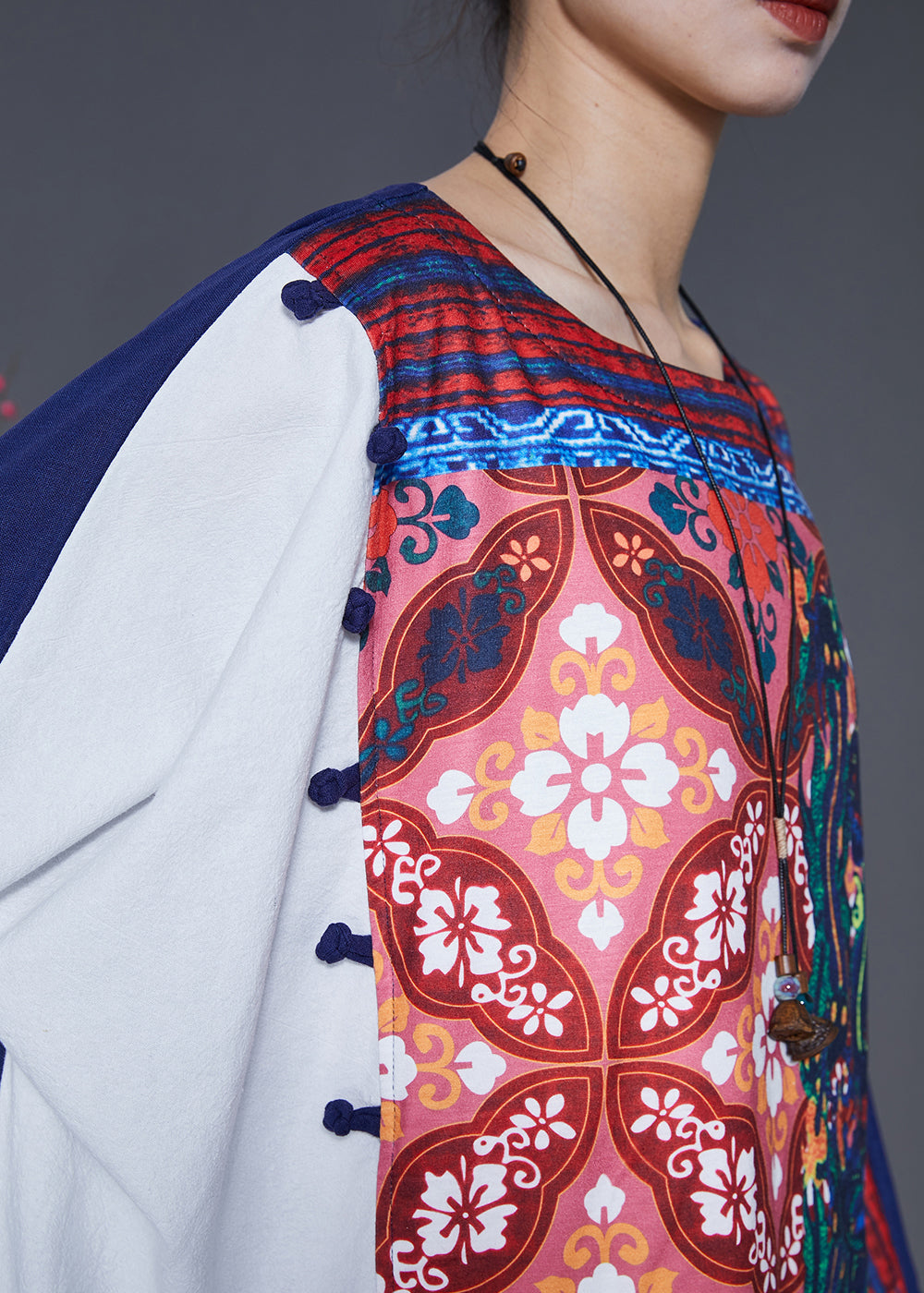 Style Original Design Patchwork Cotton Dresses Spring