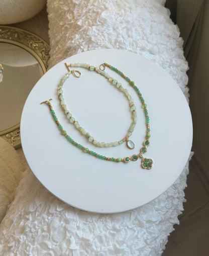 Aventurine Gemstone Bead Necklace