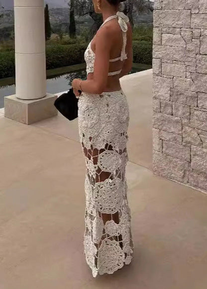 Hanging Neck Backless Dress New