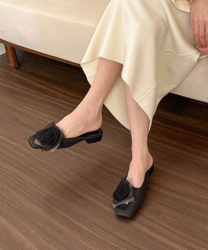 Light Purple Splicing Slide Sandals