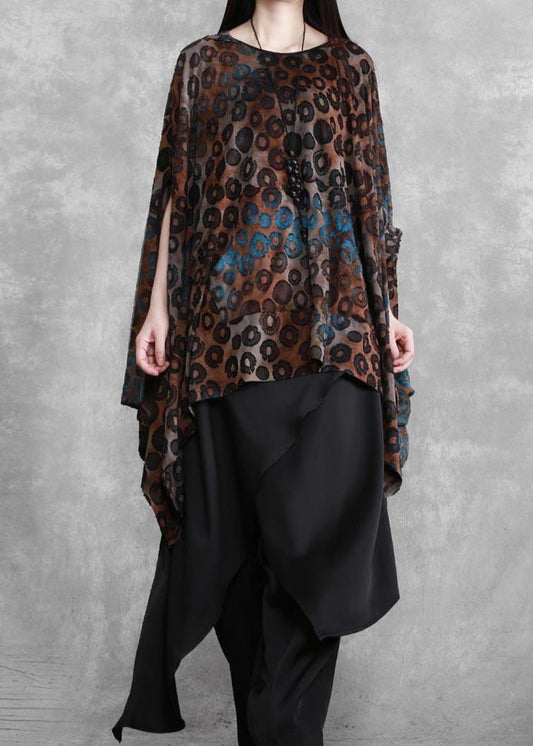 Suit Bat Sleeve Irregular Top Personality Wide Leg Pants Spring