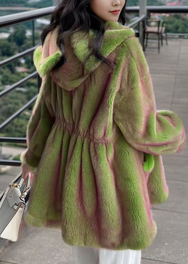 Winter Fuzzy Fur Fluffy Coat With Thick Warm