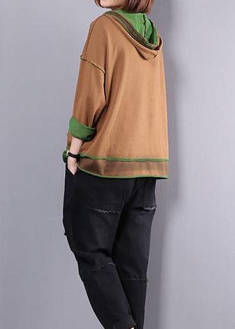 Fashion women cotton sport suit yellow hooded tops and alphabet pants