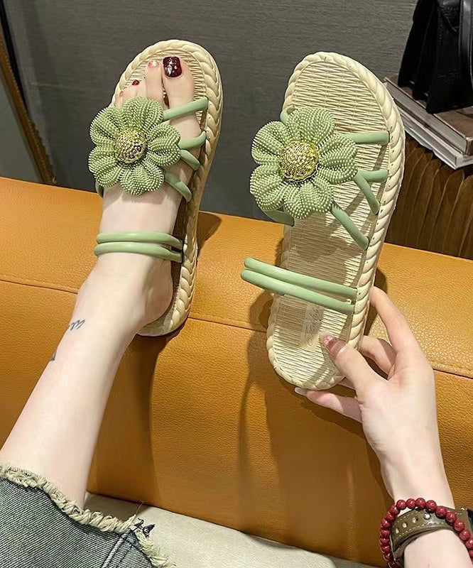 Fashionable Black Roman Slide Sandals Soft Soles