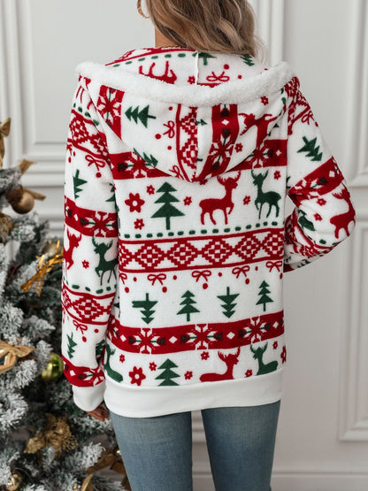 Women's Hoodie Red Christmas Sweater Women's