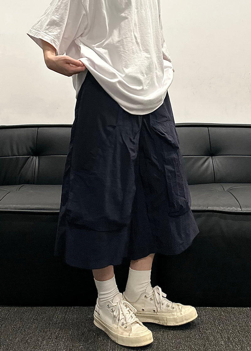 Fine Khaki High Waist Patchwork Straight Pants