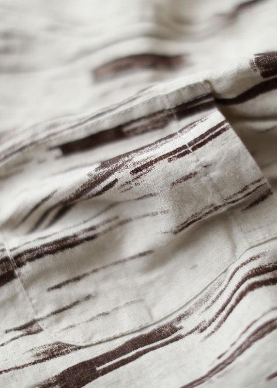 Fine Khaki Pockets Harem Fall Cotton Blend Pants