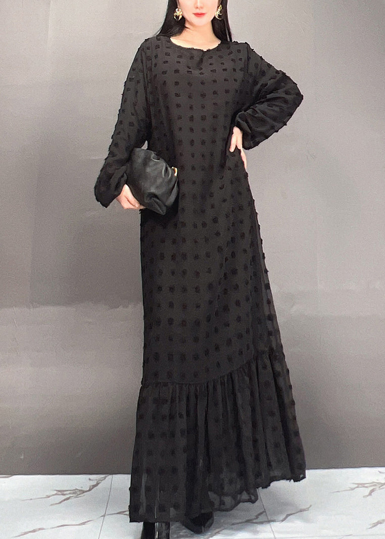 Fine Orange Patchwork Maxi Dresses Spring