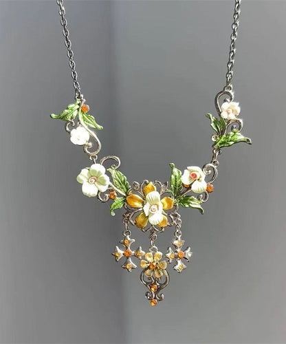 Fine Silk Sterling Silver Tassel Lariat Necklace Ab1072