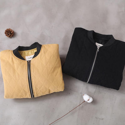 Fine Black Coat Clothing Stand Collar Winter Outwear