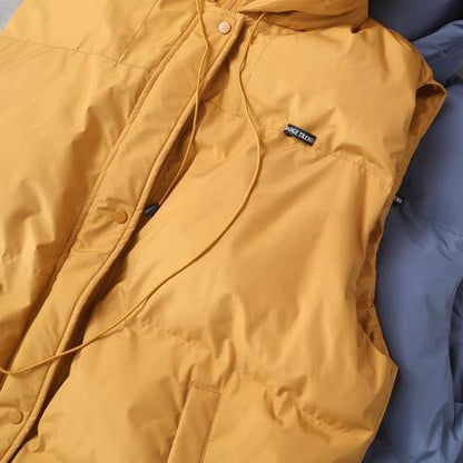 Fine Blue Outfit Clothing Hooded Sleeveless Winter Outwear