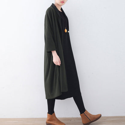 Fine Green Wool Coats Loose Fitting Winter Coat Winter Coat