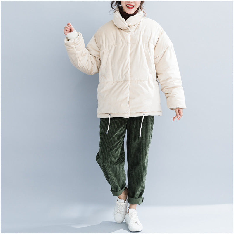 Fine Nude Winter Parkas Clothing Stand Collar Snow Jackets Warm Thick Winter Coats