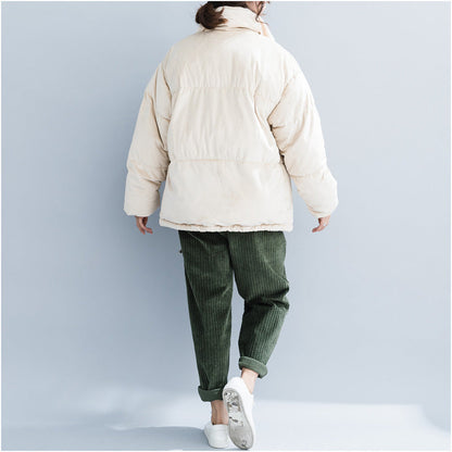 Fine Nude Winter Parkas Clothing Stand Collar Snow Jackets Warm Thick Winter Coats