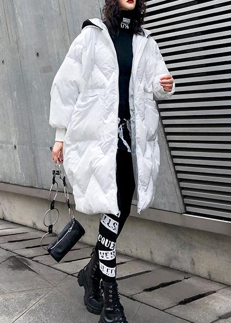 Fine Oversized Winter Coats Hooded Zippered Parkas for