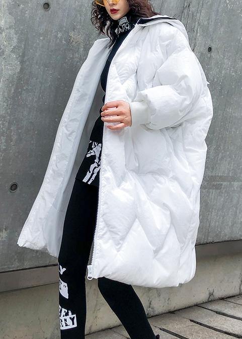 Fine Oversized Winter Coats Hooded Zippered Parkas for