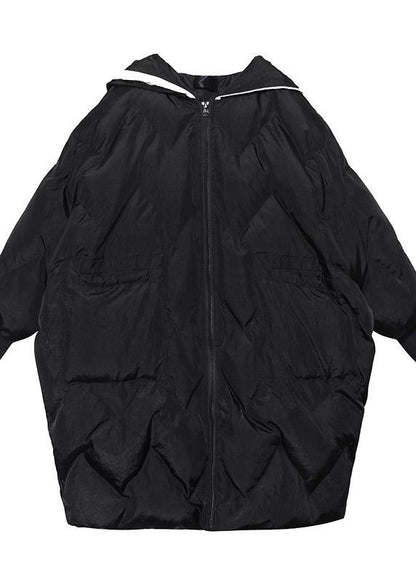 Fine Oversized Winter Coats Hooded Zippered Parkas for