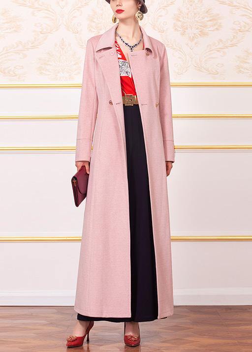 Fine Clothing Jackets & Coats Tie Waist Coats Pink Wild Woolen Coats