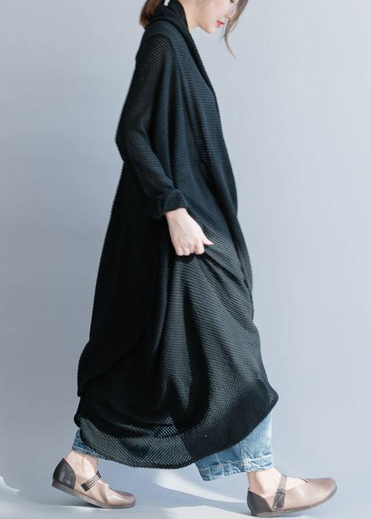 For Work Black Sweater Outfits Asymmetric Hipster Fall Knitwear