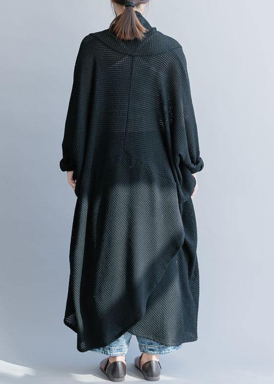 For Work Black Sweater Outfits Asymmetric Hipster Fall Knitwear