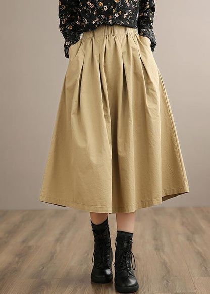 French Red Geometry Clothes for Elastic Waist Art Spring Dresses