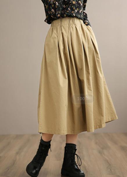 French Red Geometry Clothes for Elastic Waist Art Spring Dresses