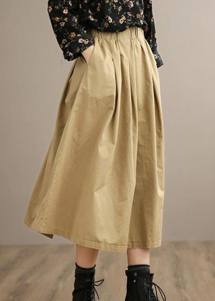 French Red Geometry Clothes for Elastic Waist Art Spring Dresses