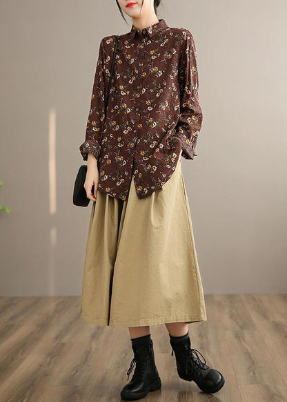 French Red Geometry Clothes for Elastic Waist Art Spring Dresses