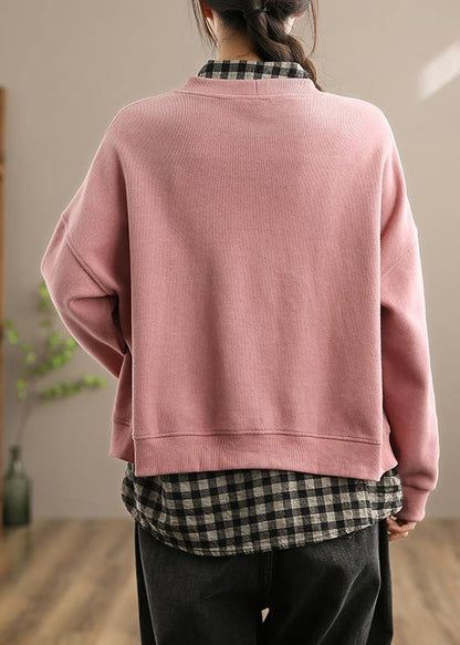 French Pink Clothes for Shape V Neck Button Down Spring Coats