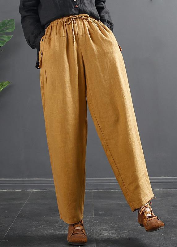 French Spring Wide Leg Pants Unique Dark Gray Inspiration Elastic Waist Wild Pants