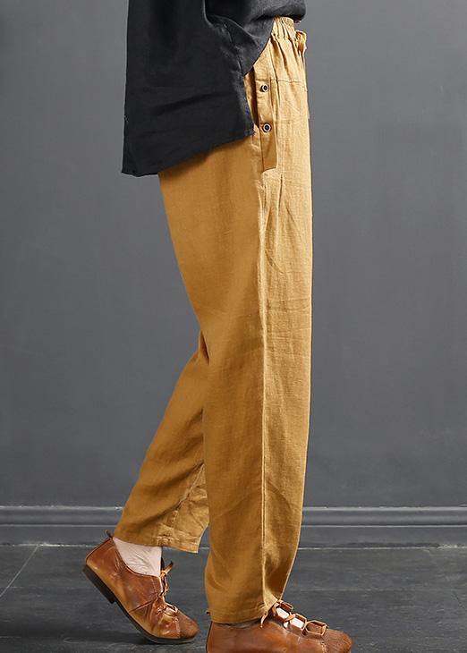 French Spring Wide Leg Pants Unique Red Inspiration Elastic Waist Wild Pants