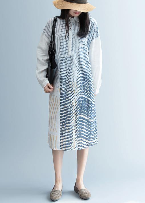 French Black Striped Clothes Lapel Patchwork Short Dress
