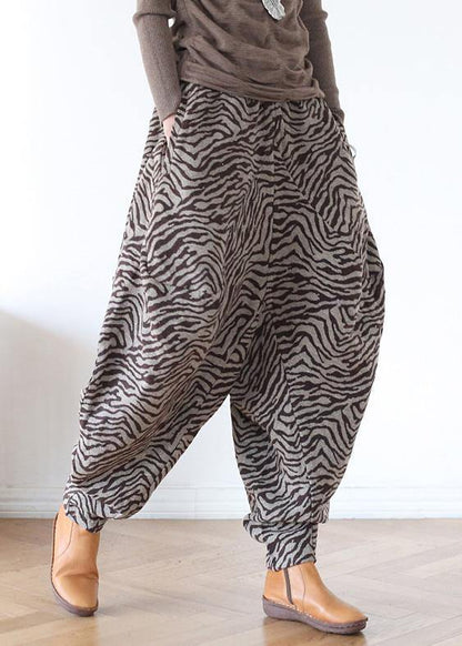French Khaki Jacquard Wide Leg Pants Tutorials Trousers