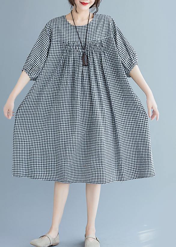 French O Neck Lantern Sleeve Clothes for Pattern Yellow Dresses Summer
