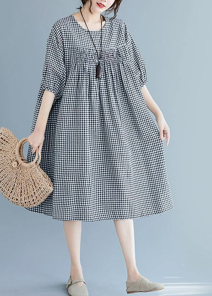 French O Neck Lantern Sleeve Clothes for Pattern Yellow Dresses Summer
