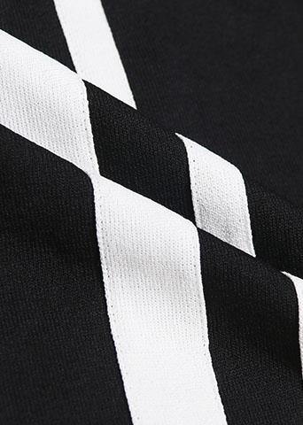 French Patchwork Big Pockets Cotton Clothes for Neckline Black Dress Summer