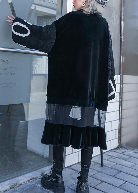 French Patchwork Tulle Quilting Clothes Sewing Black Dresses