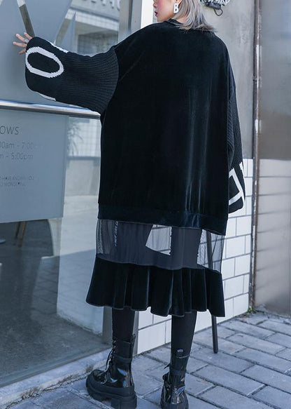 French Patchwork Tulle Quilting Clothes Sewing Black Dresses