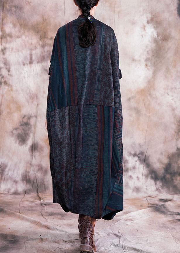 French V Neck Batwing Sleeve Clothes for Outfits Red Striped Maxi Dresses Fall