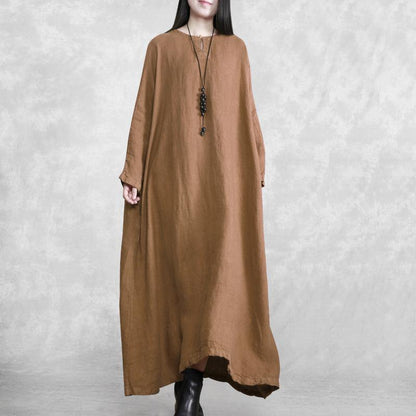 French O Neck Pockets Spring Quilting Clothes Outfits Black Long Dresses